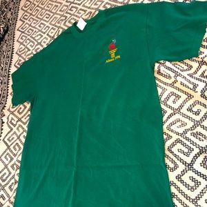 Mens Large Green Embroidered Atlanta 1996 Olympics 100 Year Vintage T Shirt